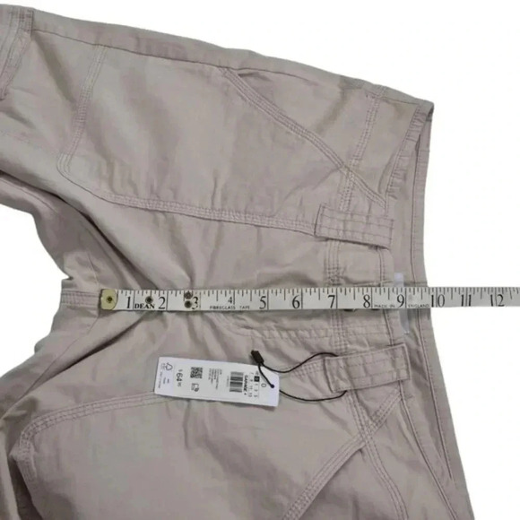 NWT Garage Cargo Pant Cleo Beige Wide Leg Cotton Relaxed Fit Size 0 - Picture 13 of 14